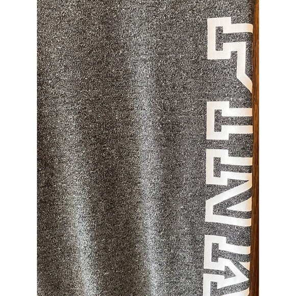 Victoria's Secret PINK Yoga leggings SZ M Beaded Sequin Logo Stripe EUC Y2K Gray - Picture 3 of 5